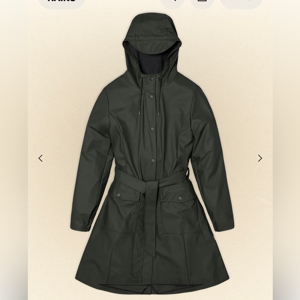 RAINS rain jacket like new